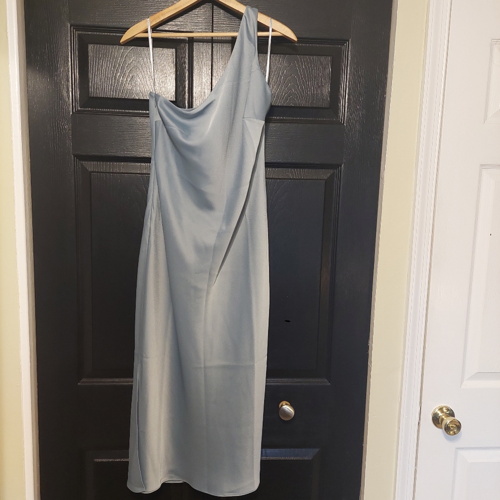 BHLDN Audrie Dress Dusty Blue Size 10